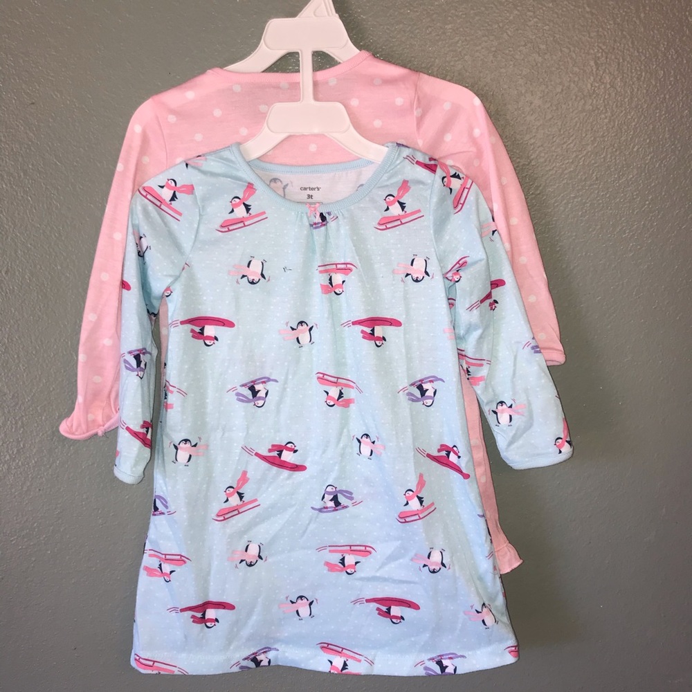 Bundle of three, 3T Carter’s girls nightgowns